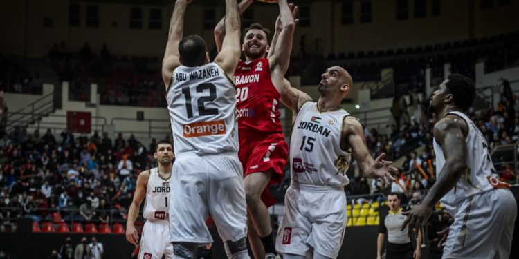 خسارة لبنان امام الاردن في تصفيات مونديال السلة